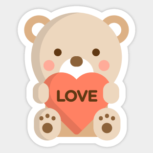 Cute Little Bear Sticker